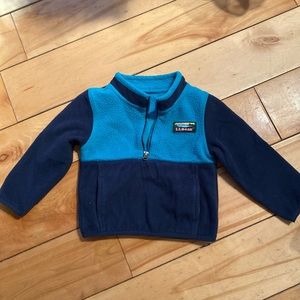 Baby boy fleece pullover - LLBean - size 12 to 18 months